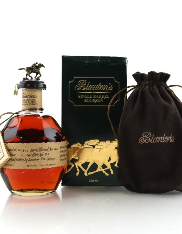 Blanton’s Original Single Barrel Bourbon 2010 Dump Date 700ml bottle, rich amber Kentucky bourbon with smooth, full-bodied flavor, collectible single barrel edition