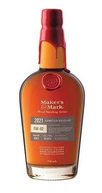 Maker's Mark FAE-02 Wood Finishing Series Kentucky Straight Bourbon Whiskey bottle