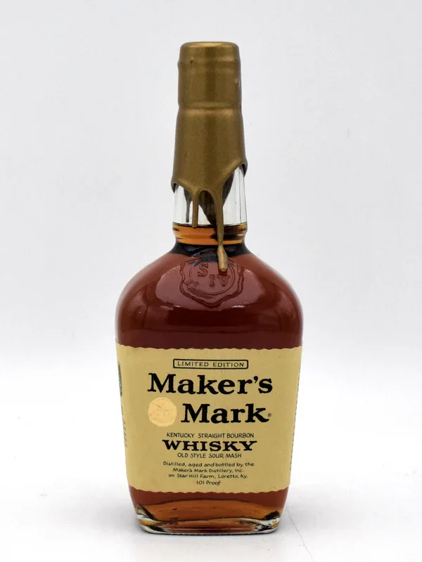 Maker’s Mark Gold Label Wax Seal Limited Edition Bourbon bottle